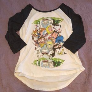 Rick and Morty baseball tee